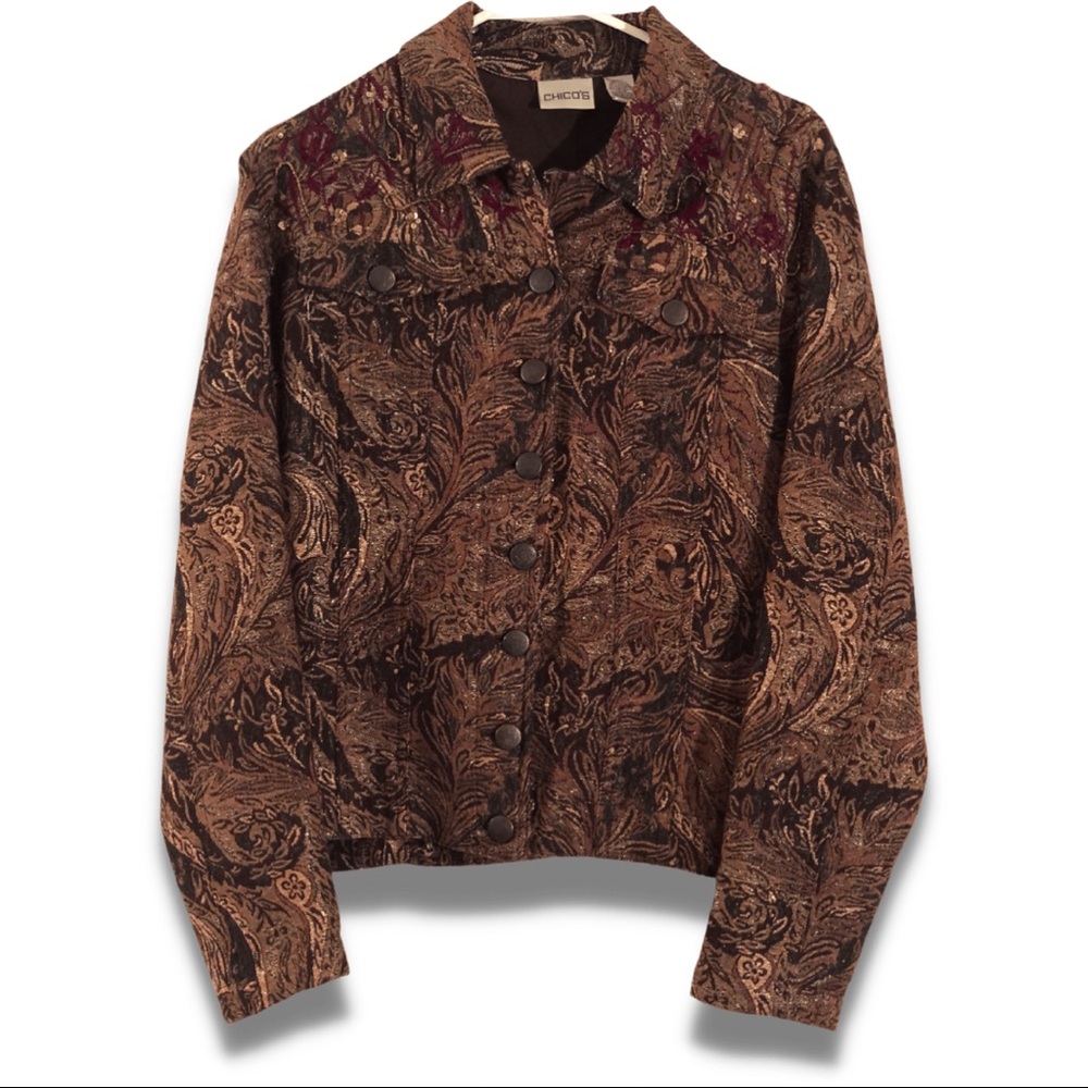 Women’s, Jacket, Chico’s, Size 2, Multi-color